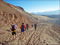 Runners nearing Machu Picchu