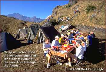 Camp and a hot meal