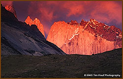 Sunrise at Torres del Paine