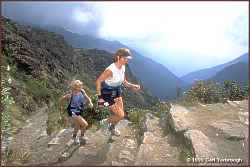 Runners on the Inca Trail