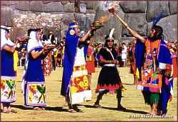 Inti Raymi is the Inca Festival of the Sun, celebrated each year in Cusco during the Winter solstice