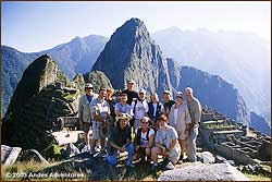Enjoying Machu Picchu